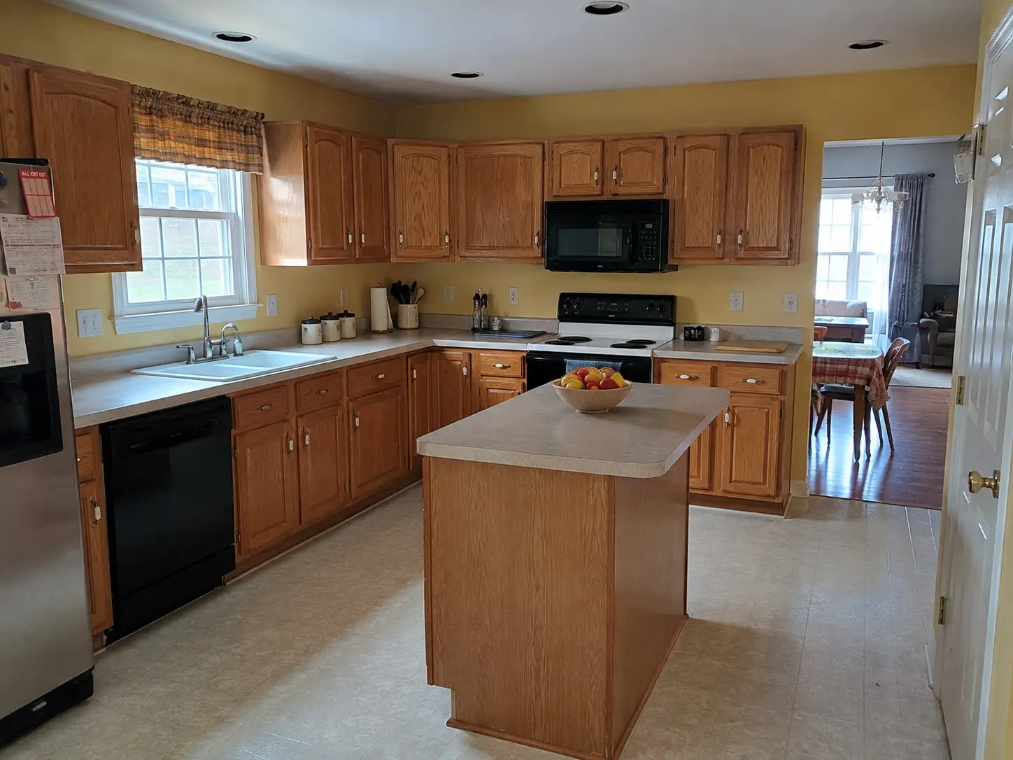 Before cabinet painting