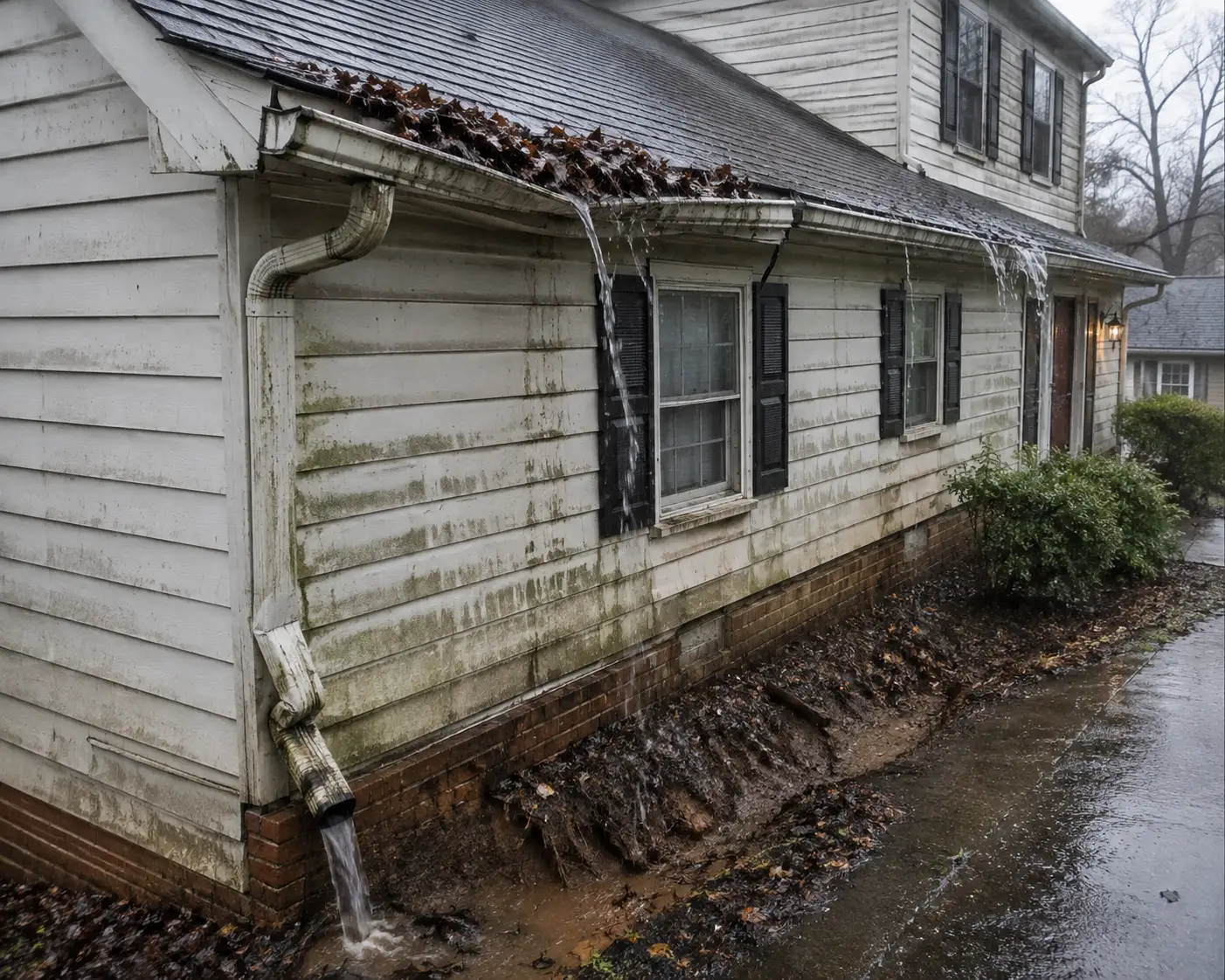 Before gutter replacement