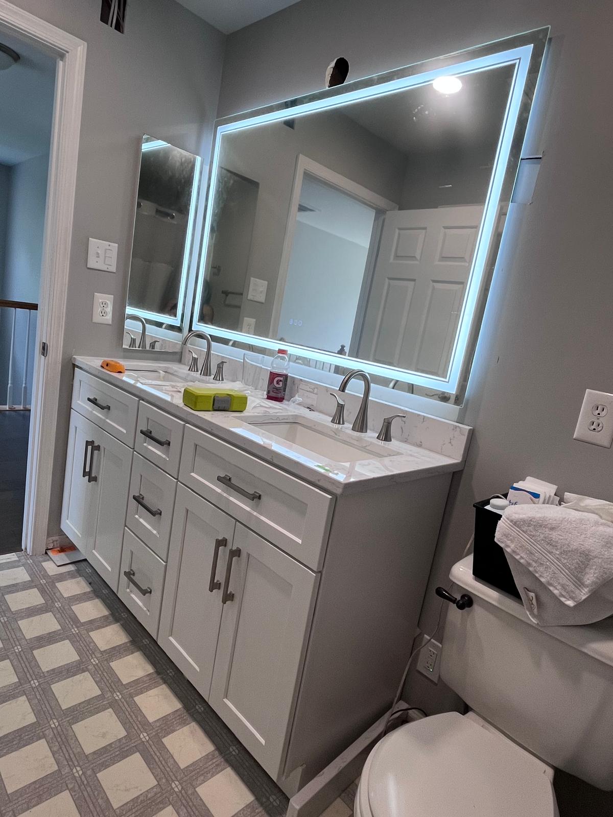 Brains Vanity after remodeling