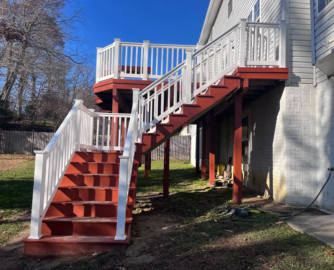 Woodie Deck Stairs After