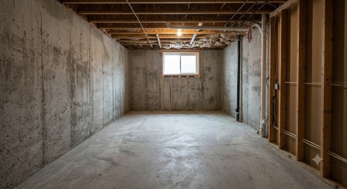 Before Basement Remodeling